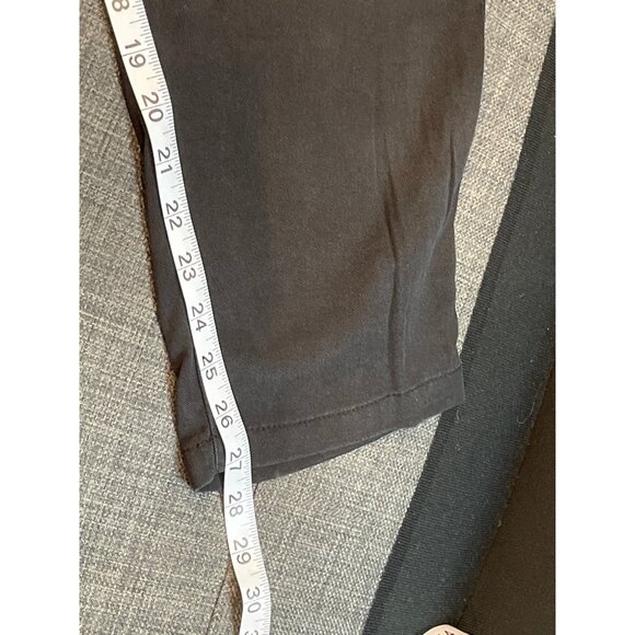 Chicos Black Ankle Pants Size M Side Zipper Pockets Stretch Elastic Waist Casual - Picture 11 of 12